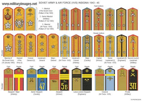 Solidiers and sailors. . Soviet army ranks ww2